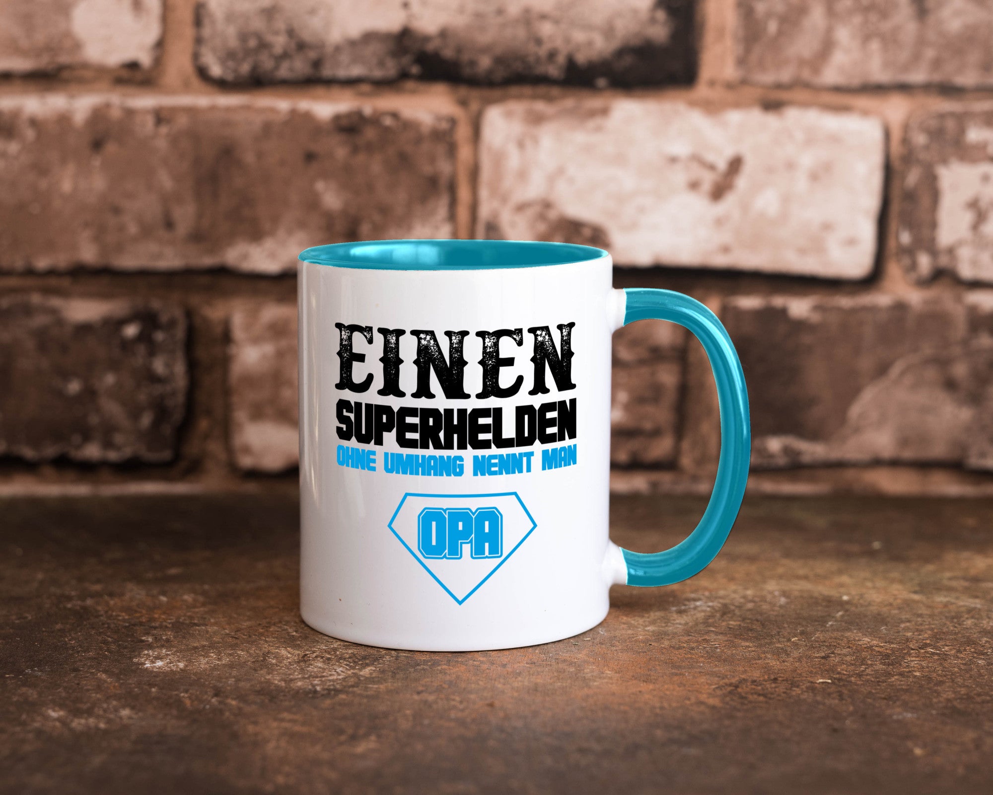 Superheld Opa Geschenk Familie Geschenkidee lustiger Spruch Tasse