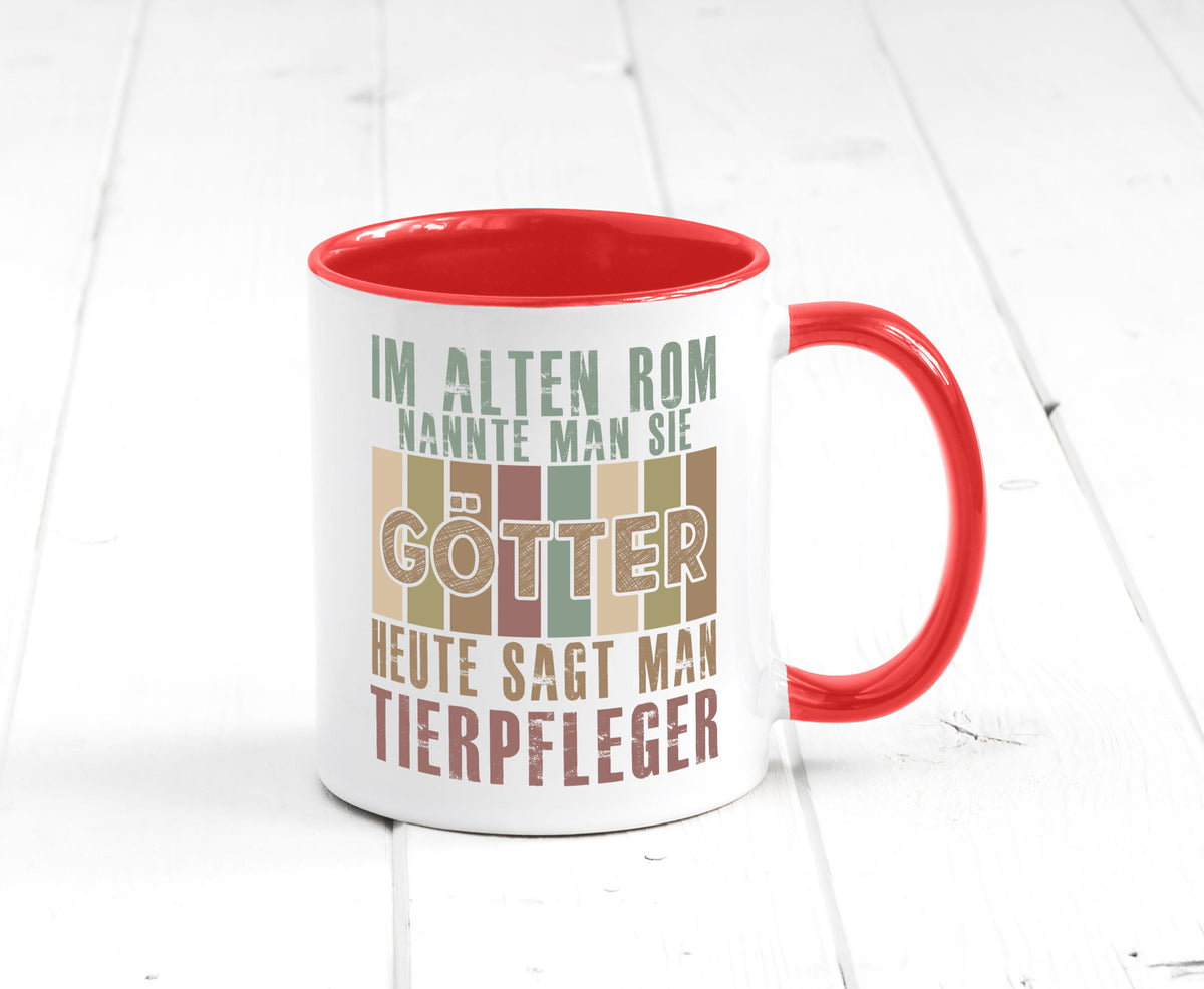 Heute sagt man: Tierpfleger | Pflegeberuf Tierheim lustiger Spruch Geschenk Tasse