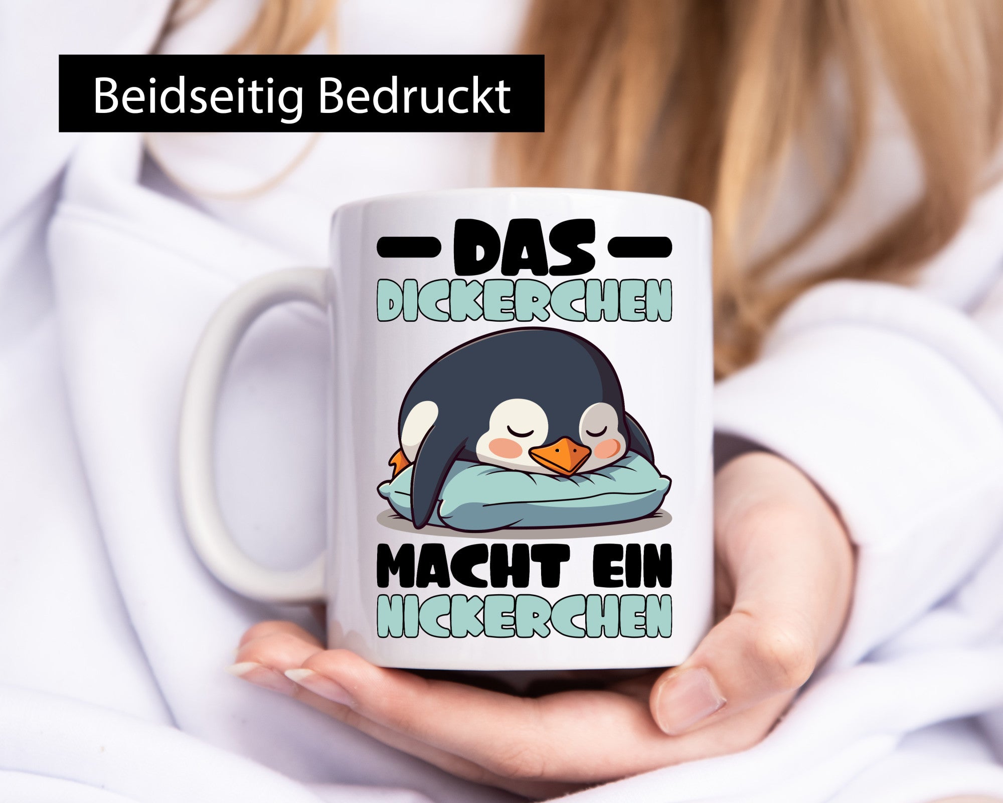 Der Dicke macht ein Nickerchen | Pinguin schläft v2 lustig Humor