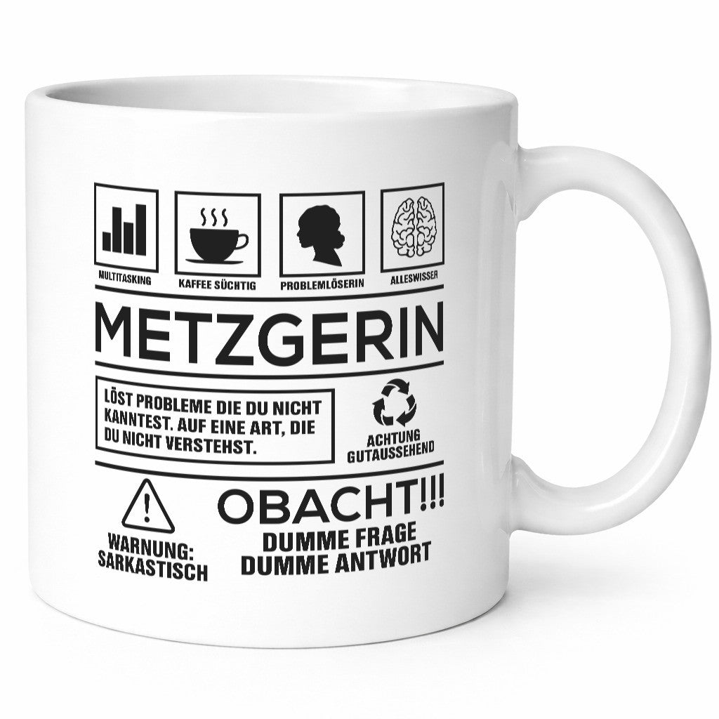 Achtung Probleme Metzgerin | Fleischerin Geschenk Humor Geschenkidee lustiger
