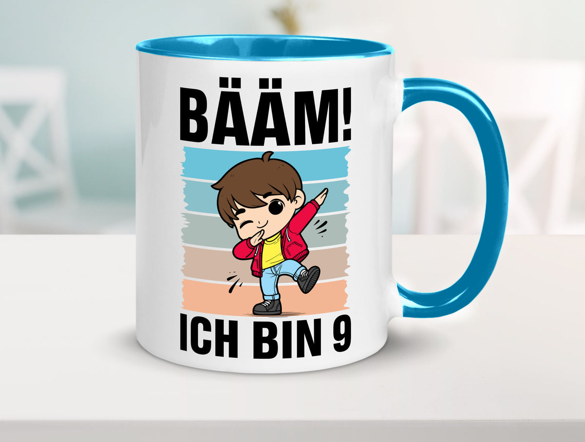 9. Geburtstag | Ich bin 9 Jahre Bäääm Dabbing Kind lustig Geschenkidee Geschenk Tasse