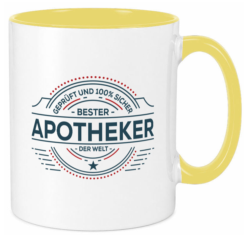 Geprüft und sicher: Apotheker | Apotheke Pharmazie Geschenkidee Humor Tasse