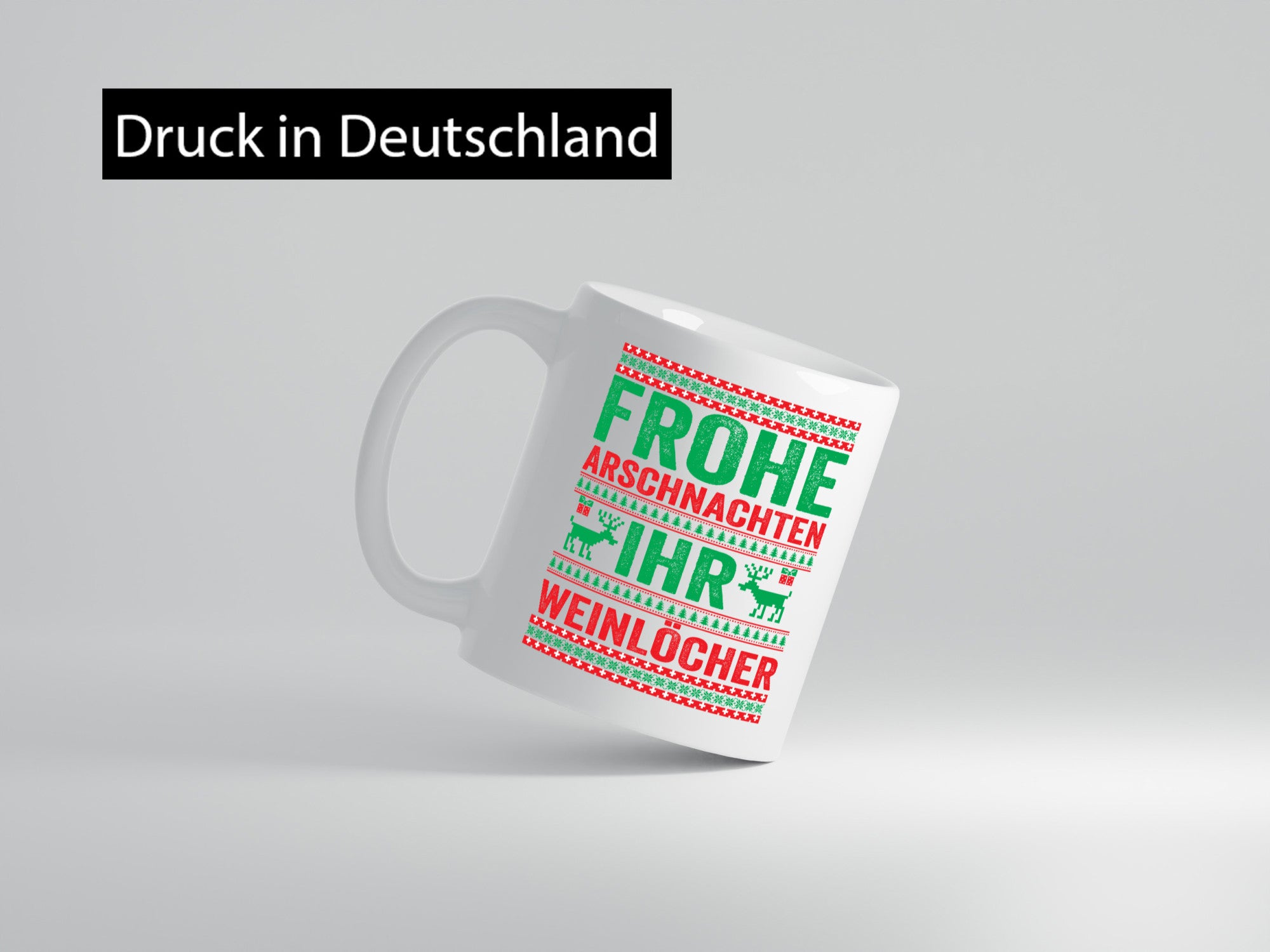 Frohe Arschnachten | Weinlöcher Ugly Christmas Humor Geschenkidee Tasse