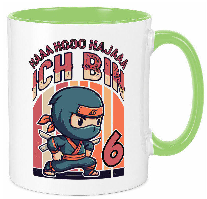 6. Geburtstag | Ninja Junge 6 Jahre Humor Geschenkidee Tasse