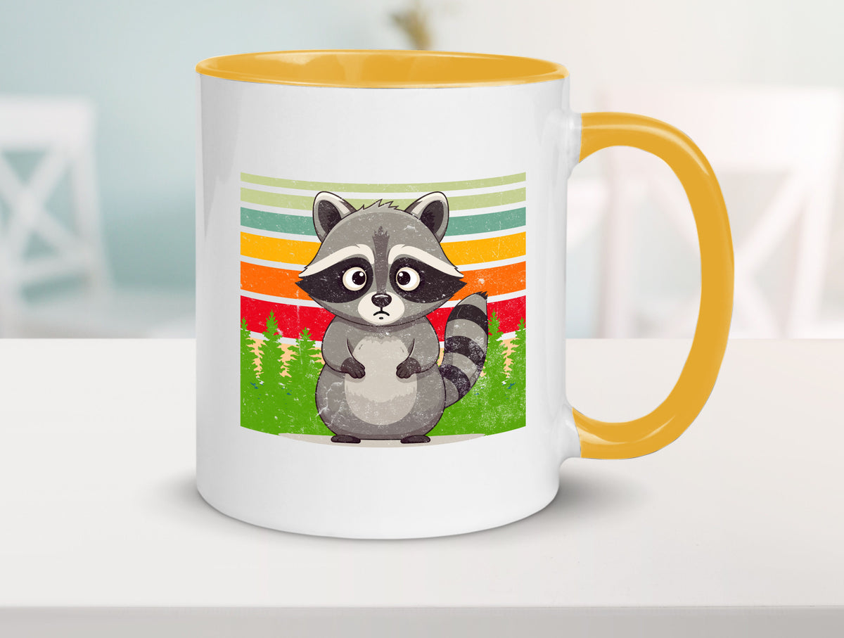 Waschbär | Vintage v2 lustiger Spruch Geschenk Humor Geschenkidee Tasse