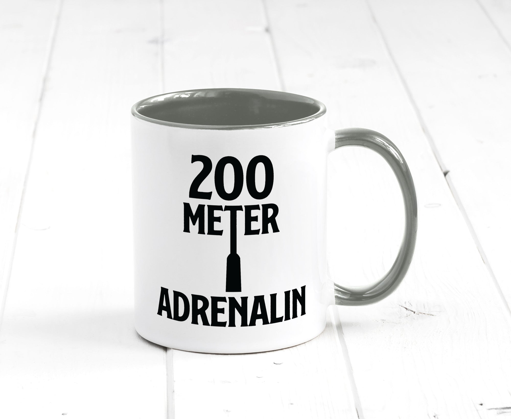 200 Meter Adrenalin v2 lustig Humor Geschenkidee Geschenk Tasse