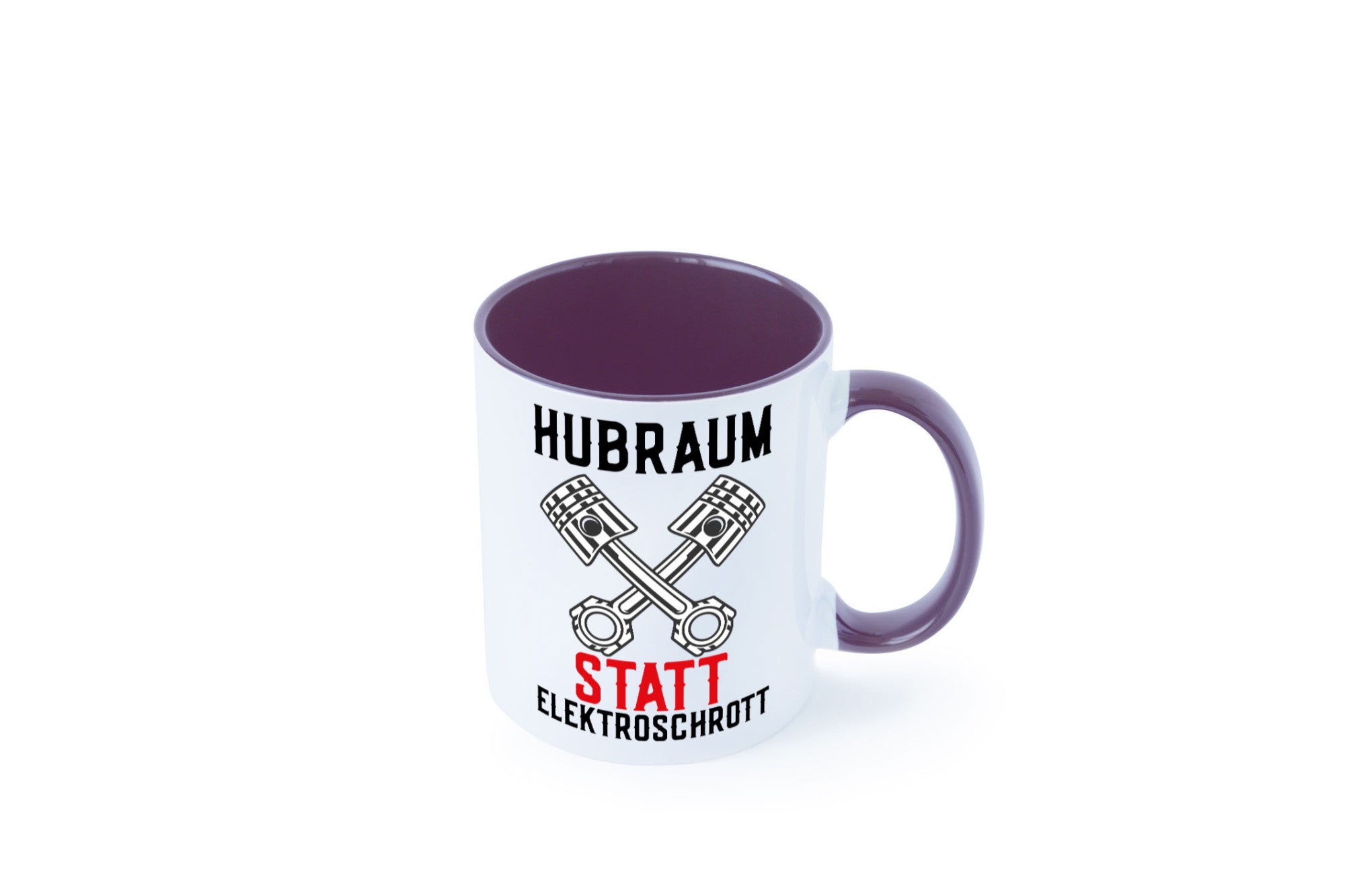 Hubraum statt Elektroschrott | Autofan Verbrennungsmotor Geschenk Humor