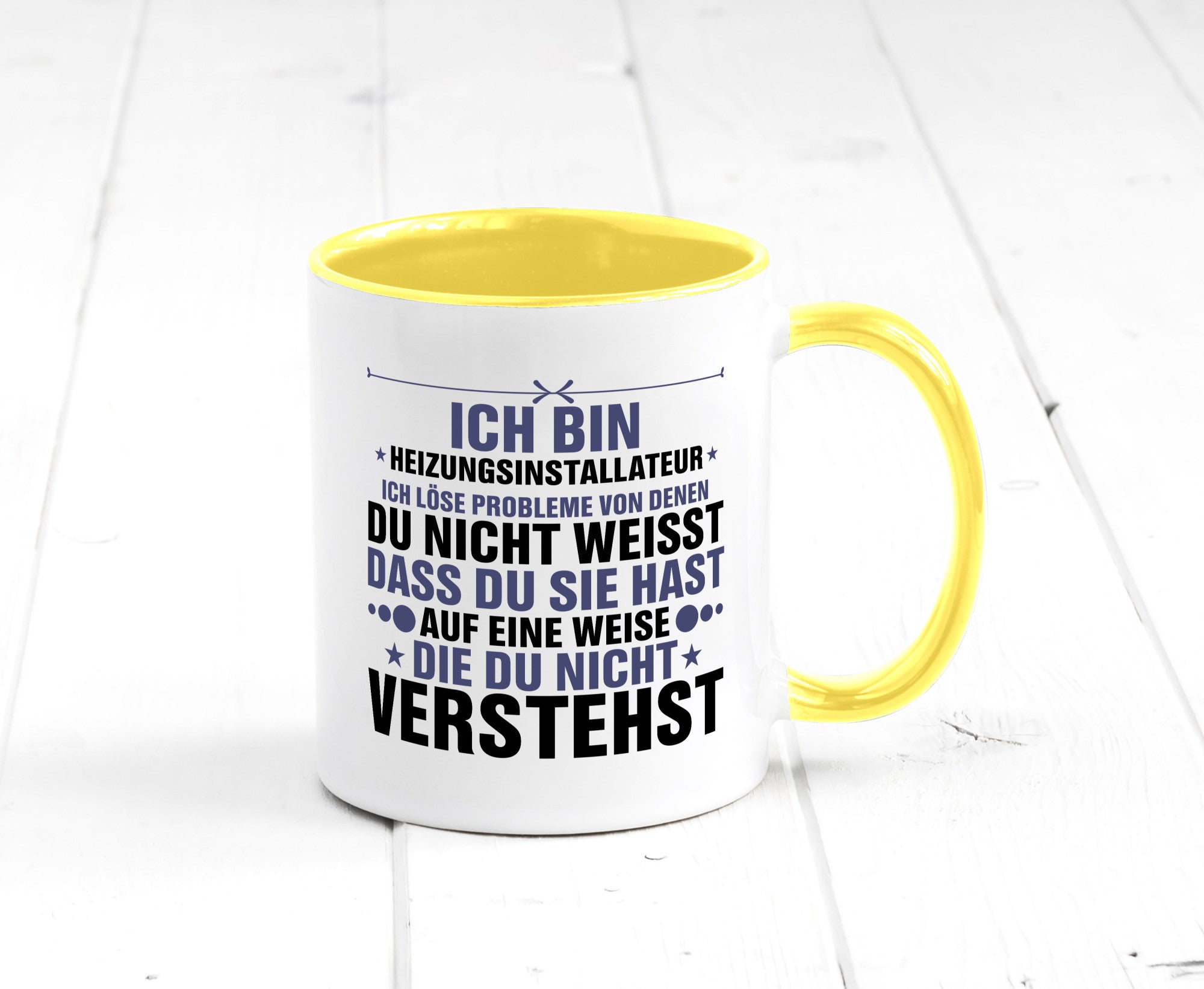 Löse Probleme: Heizungsinstallateur | Heizungsbauer lustiger Spruch Geschenk