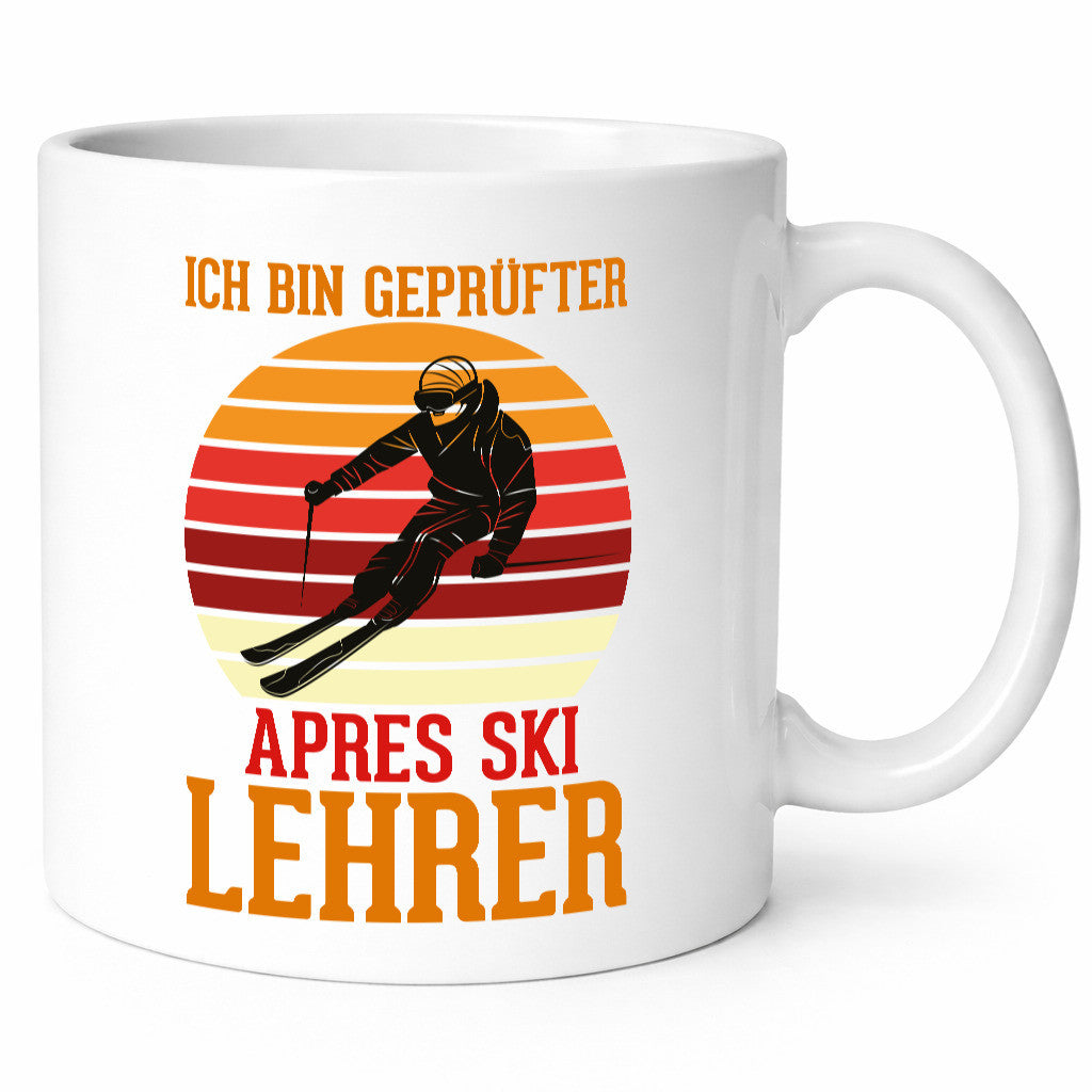 Ich bin geprüfter Apres ski Lehrer | Skifahren lustig Humor Geschenkidee