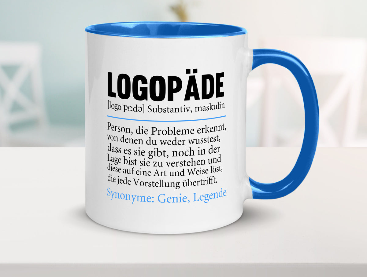 Logopäde | Spruch lustig Sprachtherapie Beruf lustiger Geschenk Arbeit Kollegen Tasse
