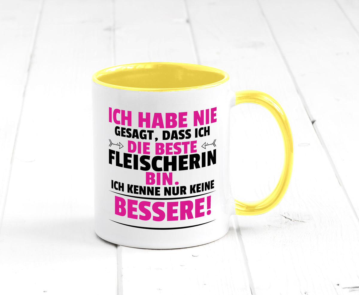 Die Beste Fleischerin | Schlachterei lustiger Spruch Geschenk Humor Tasse