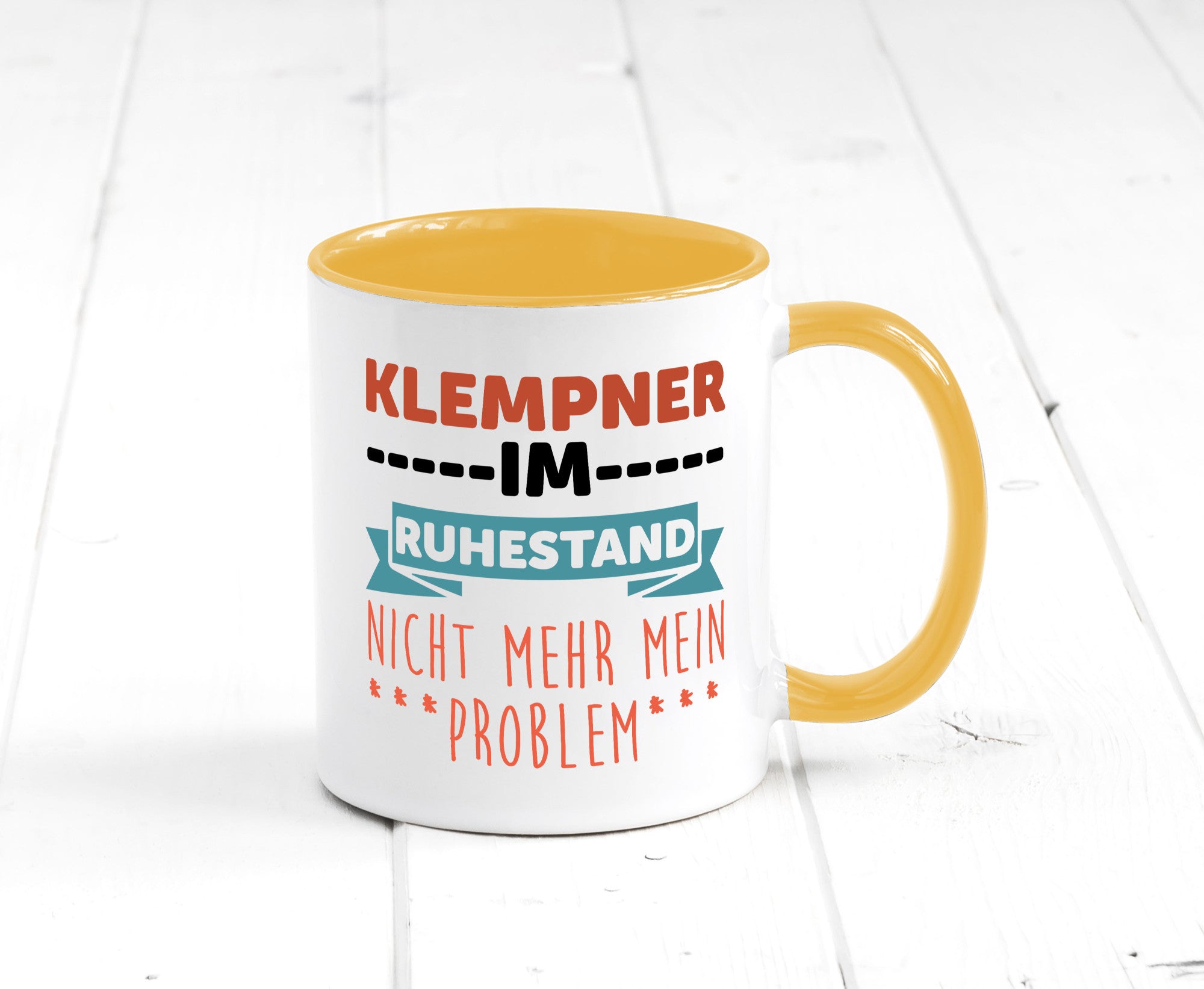 Klempner im ruhestand nicht mehr mein Problem Geschenkidee Jubiläum Humor Tasse