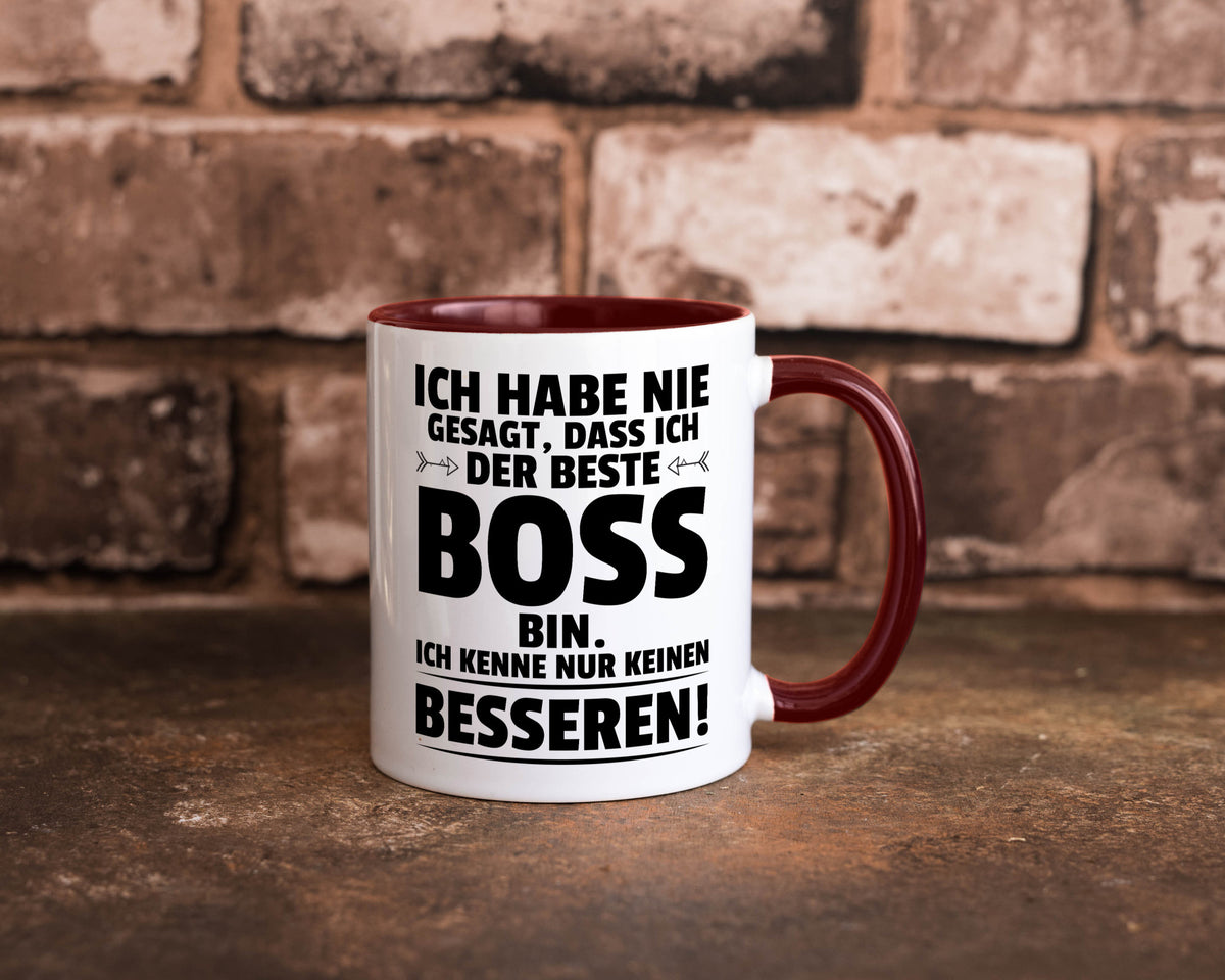 Der Beste Boss | Führungskraft Vorgesetzter lustiger Spruch Geschenk Humor Tasse