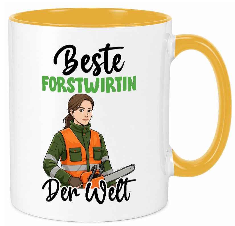 Beste Forstwirtin | Forst Wirtin v2 lustig Humor Geschenkidee Geschenk Tasse