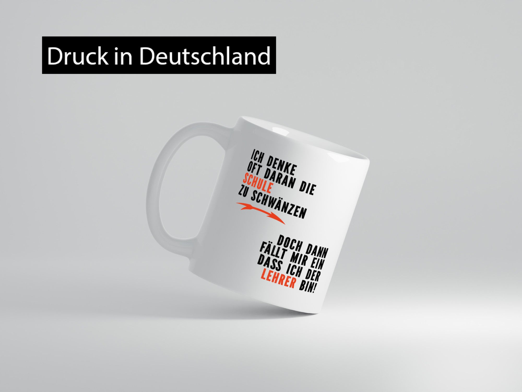 Ich denke oft ans Schwänzen | Lehrer Unterricht Geschenkidee Humor Tasse