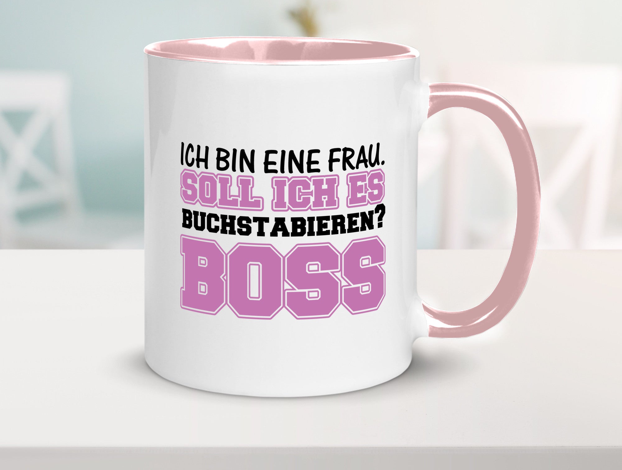 Ich bin der Boss Geschenk Humor Geschenkidee lustiger Spruch Tasse