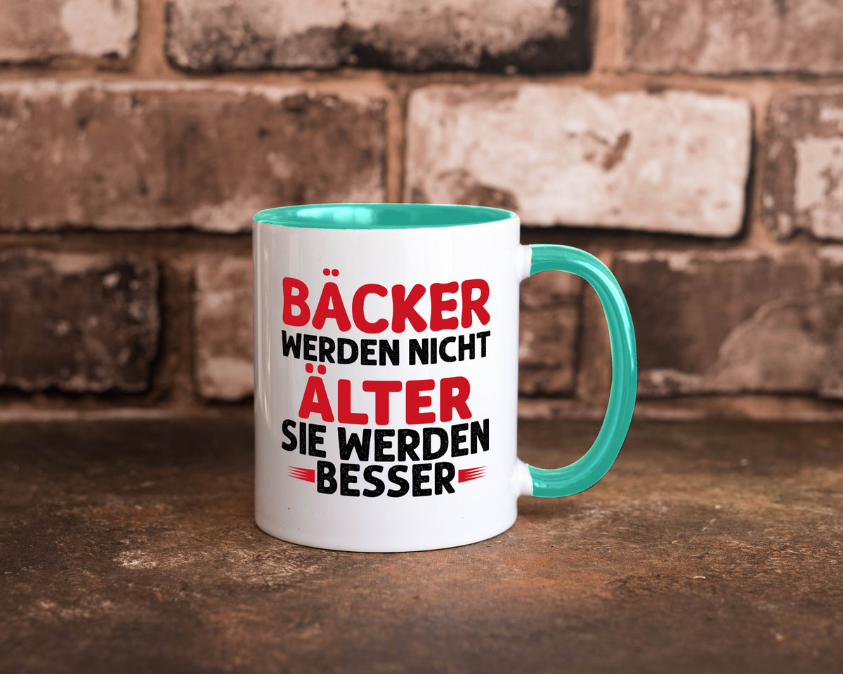Bäcker werden nicht älter Sie besser lustig Humor Geschenkidee Geschenk Tasse