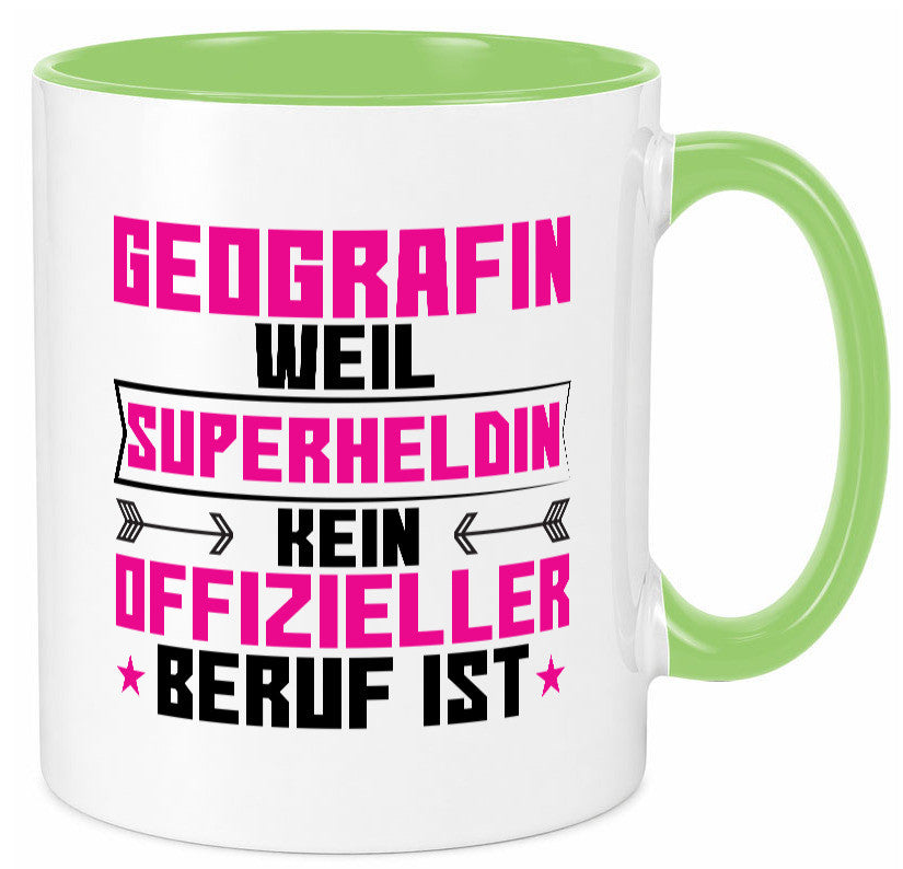 Superheldin Geografin | Geografie Geschenkidee Humor Tasse