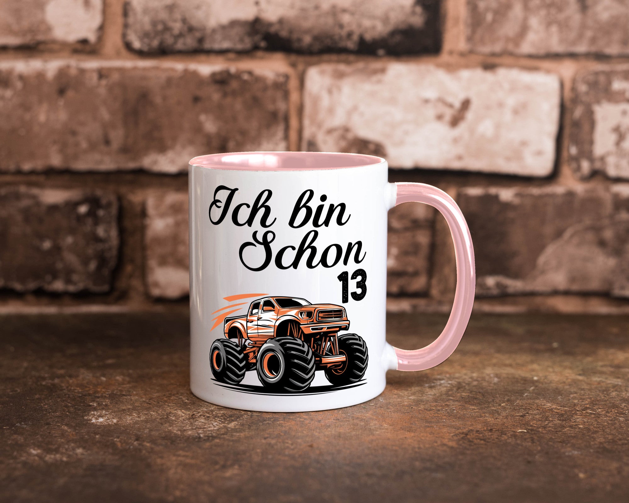 13. Geburtstag | Monster truck 13 Jahre Geschenkidee Humor Tasse