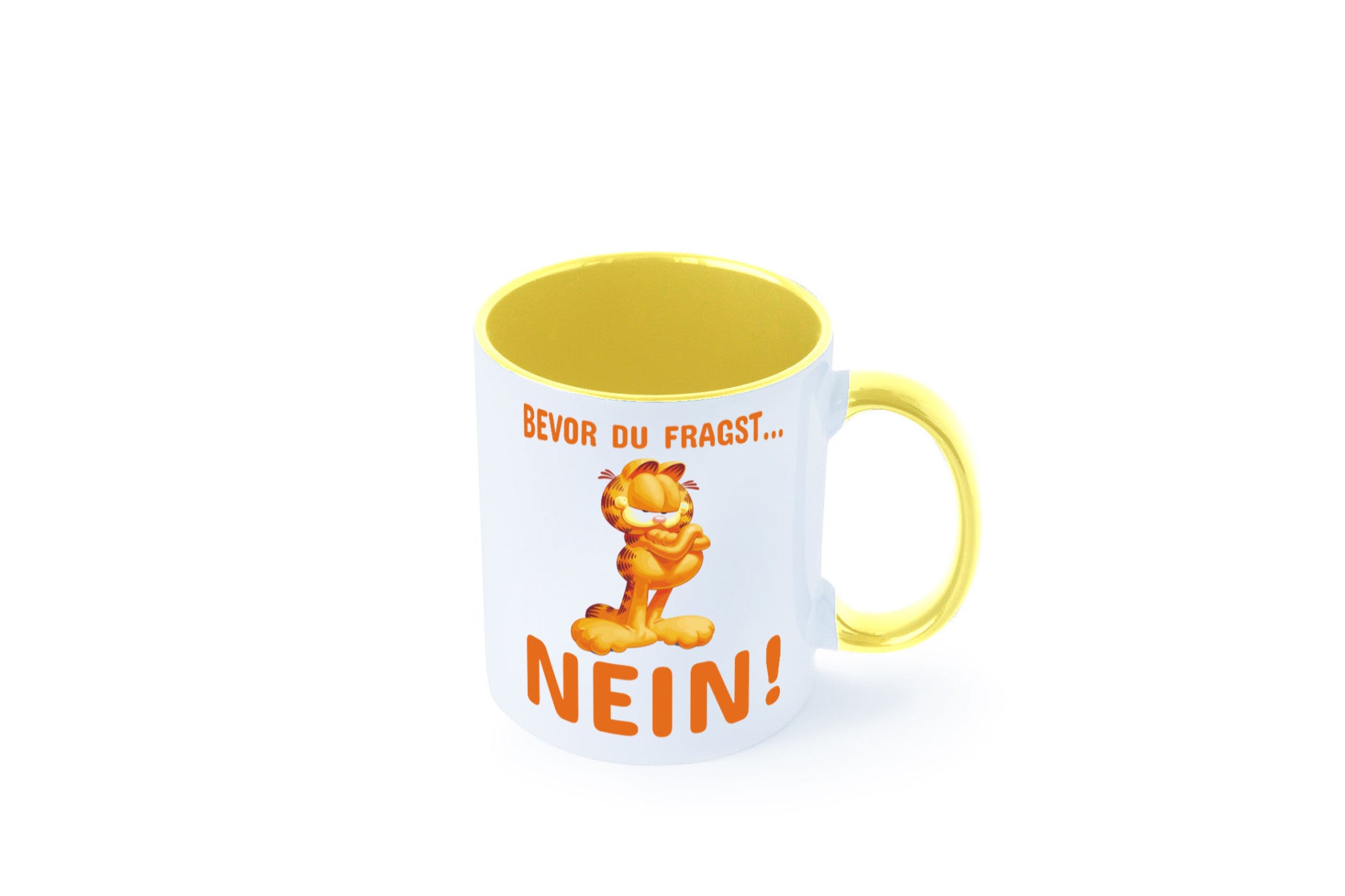 Bevor du fragst? Nein! | grimmige Katze Spruchtasse lustig Tierliebhaber Humor