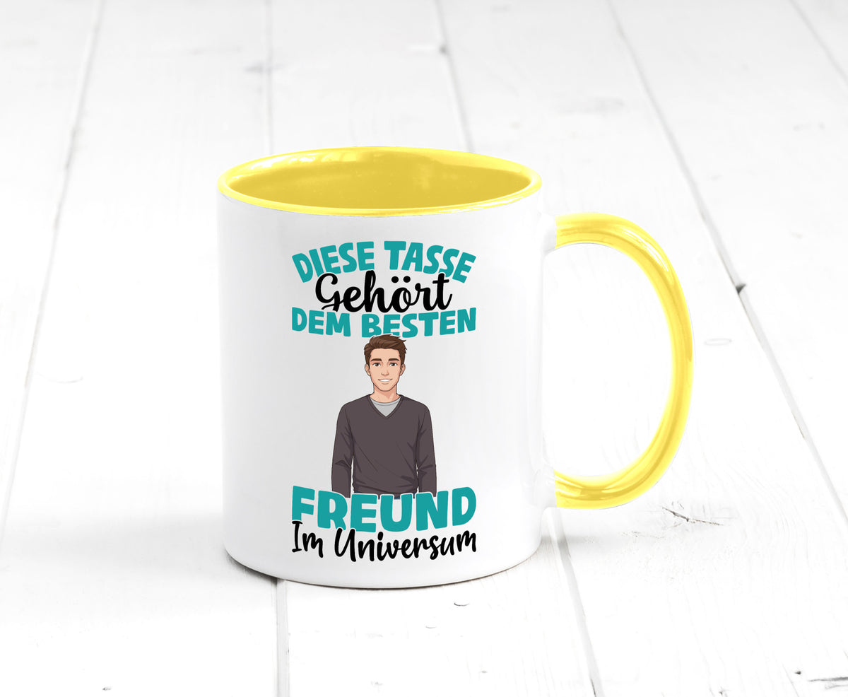 Im Universum: Freund | Beziehung Partner Liebe Geschenk Humor Geschenkidee Tasse