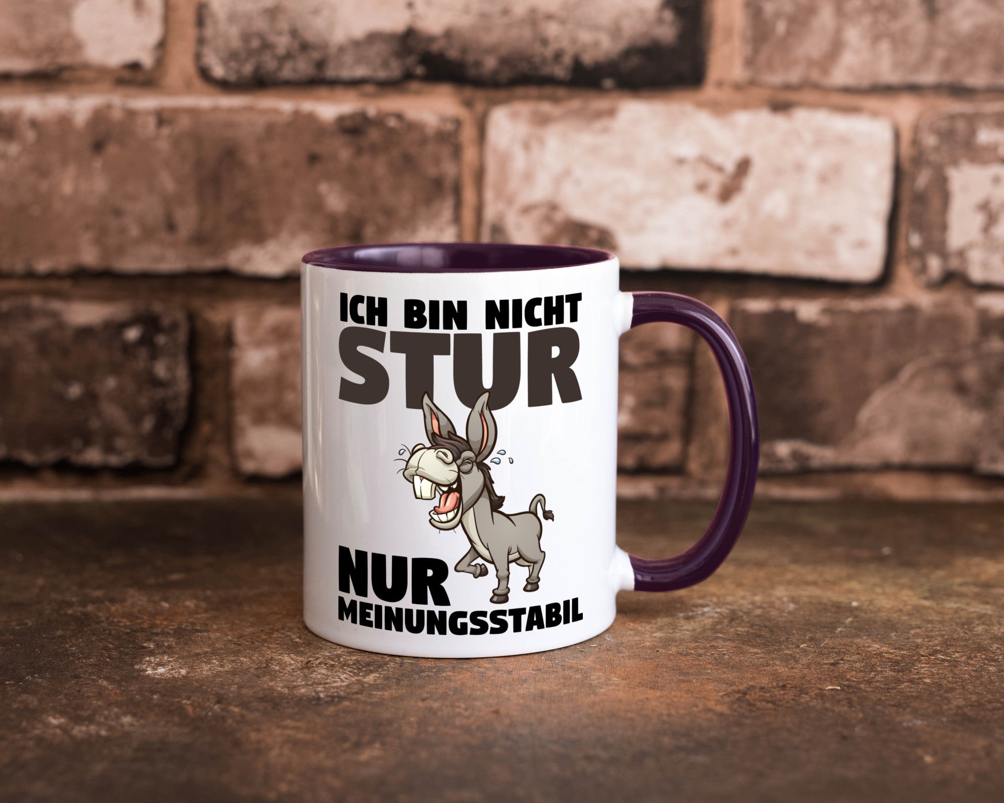 Sturer Esel | Sturkopf Tasse Dickkopf Spruch Humor lustiger Geschenk