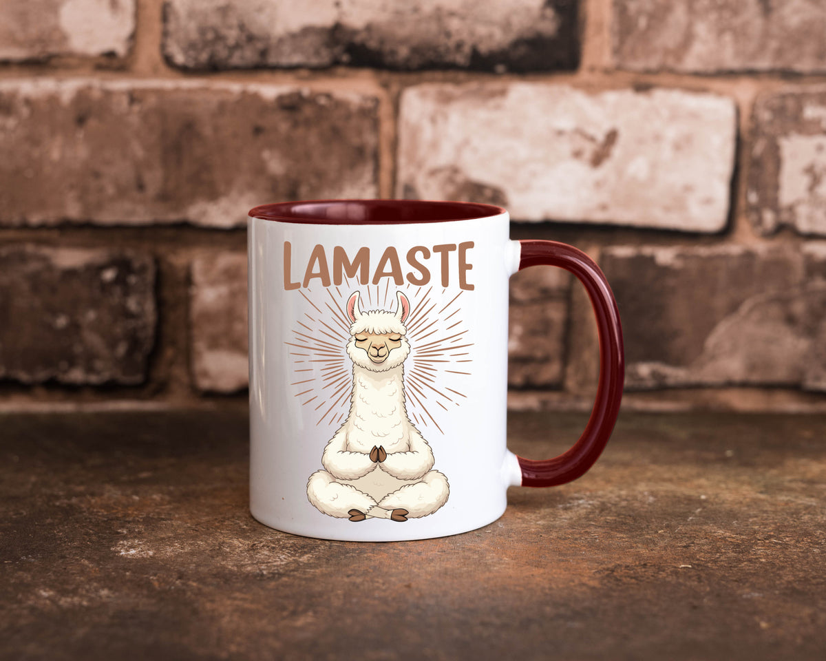 Lamaste | Lama Namaste lustiger Spruch Geschenk Humor Geschenkidee Tasse