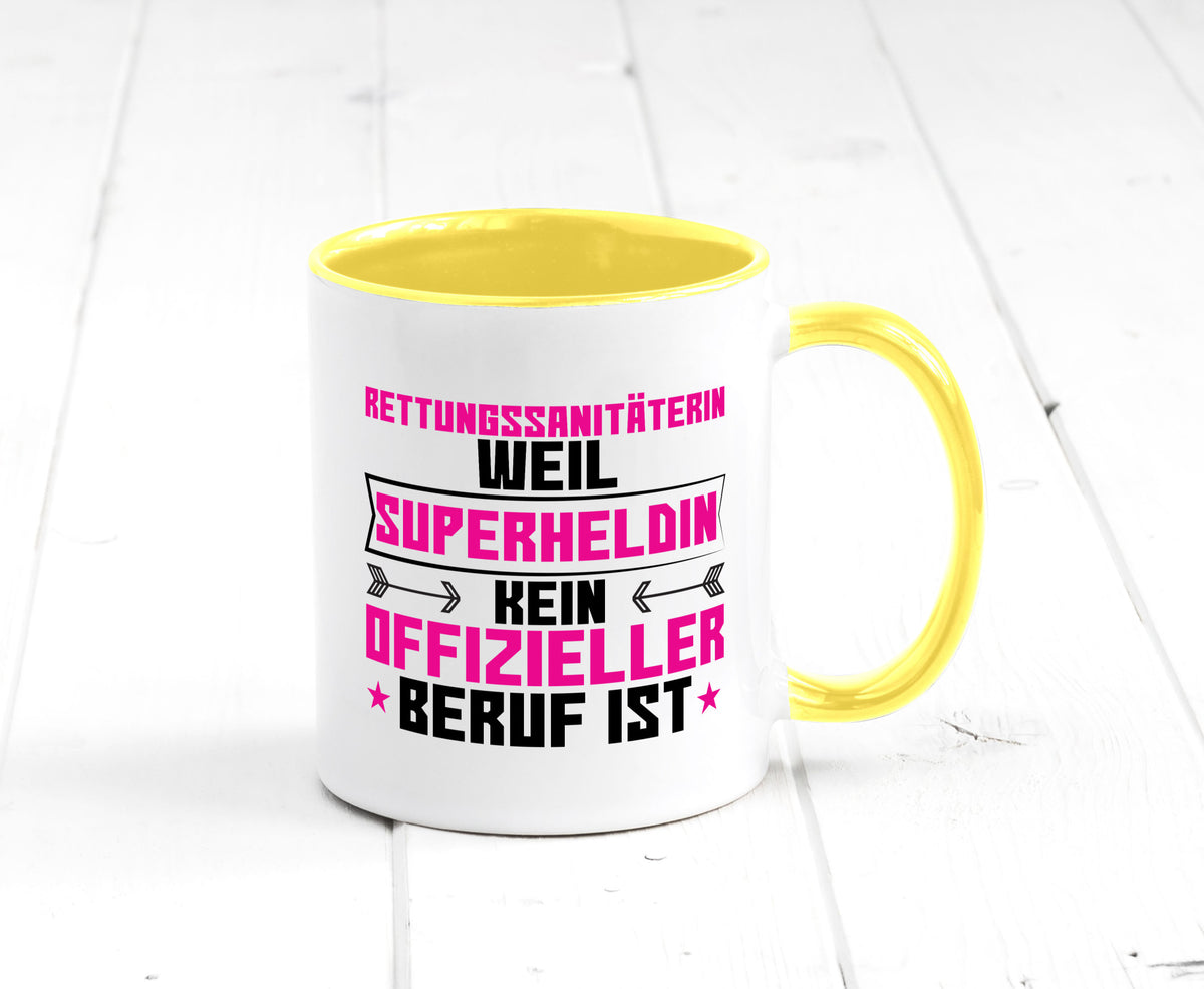 Superheldin Rettungssanitäterin | Sanitäter lustiger Spruch Geschenk Humor Tasse