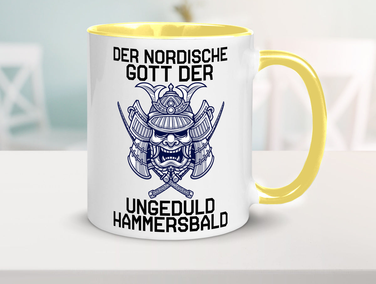 Nordischer Gott der Ungeduld | Mythologie Wikinger lustig Humor Geschenkidee Tasse
