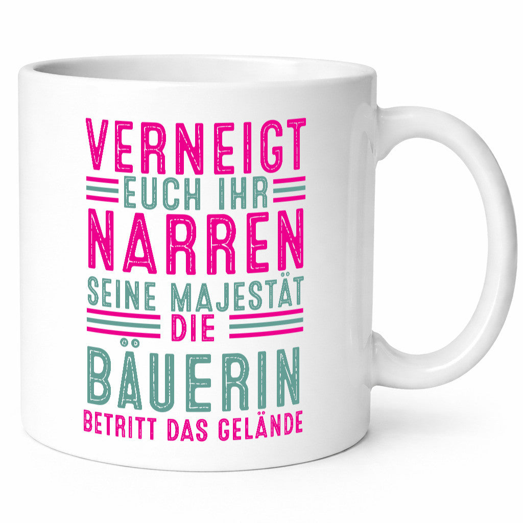 Verneigt euch: Bäuerin | Bauernhof Landwirtschaft v2 Geschenk Humor