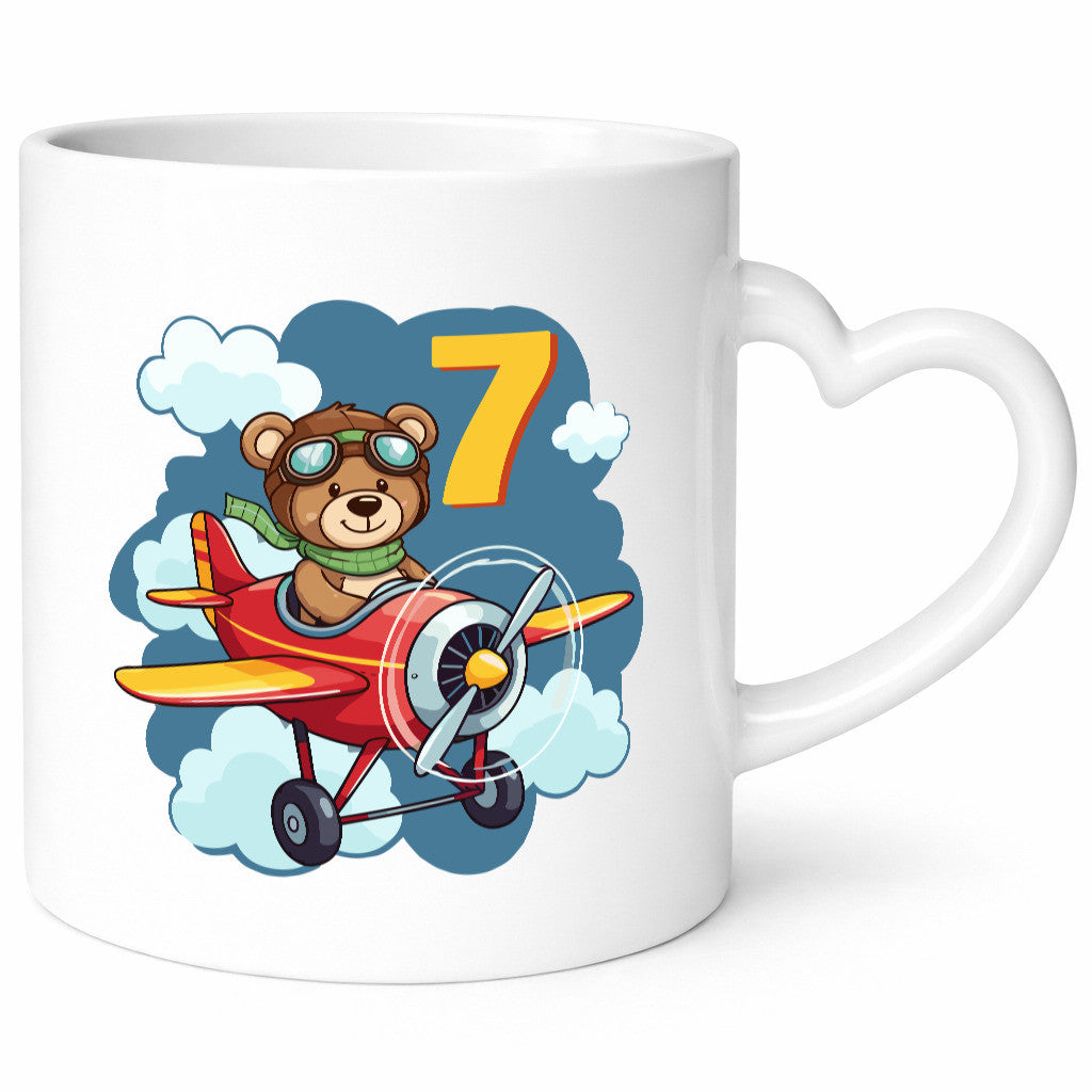 7. Geburtstag | 7 Jahre Kinder Pilot Flugzeug lustiger Spruch Geschenk