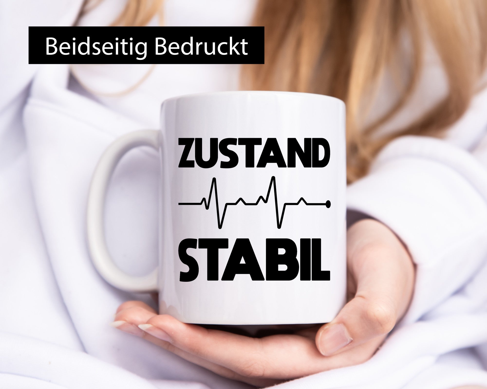 Zustand Stabil | Herzschlag Heartbeat lustiger Spruch Geschenk Humor