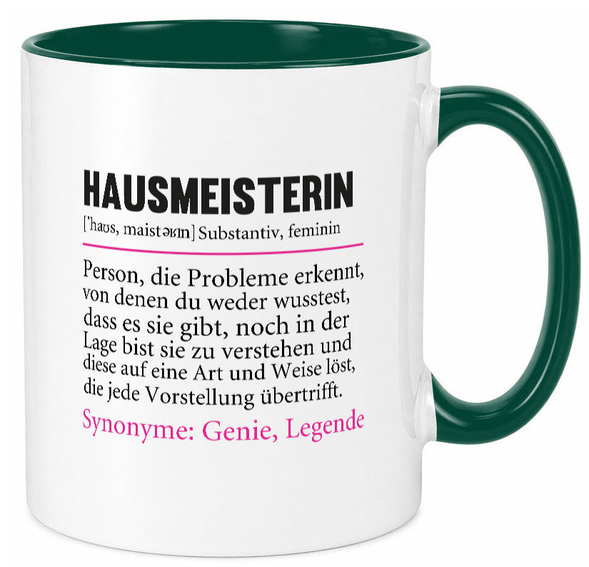 Hausmeisterin | Hauswart Beruf Spruch Humor Geschenkidee Arbeit Kollegen Büro Tasse