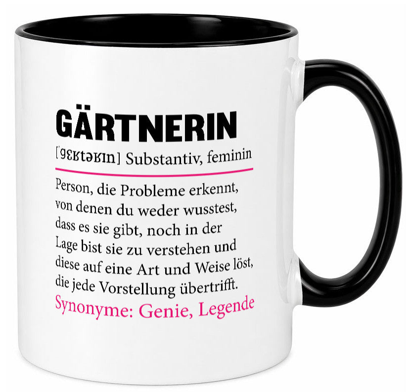 Gärtnerin | lustig Gartenbau Beruf Spruch Geschenk Arbeit Kollegen Büro Tasse