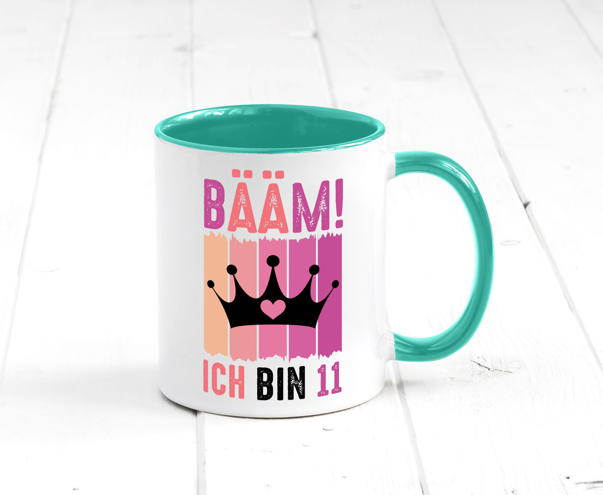 11. Geburtstag | 11 Jahre Bääm ich bin Krone Humor Geschenkidee Tasse