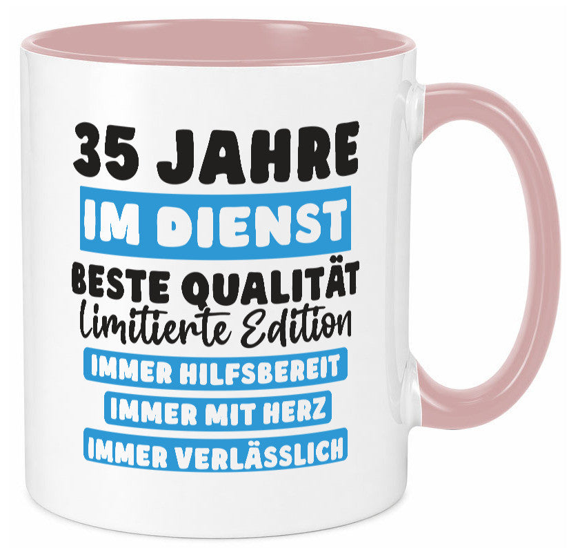 35 Jahre im Dienst | Jubiläum Arbeit v6 lustiger Spruch Geschenk Kollegen Büro