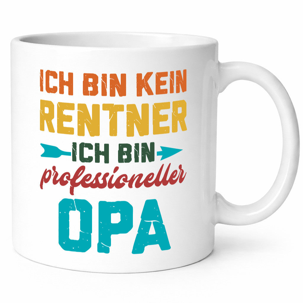 Ich bin Professioneller Opa | Rentner Großvater Geschenkidee Familie Humor Tasse