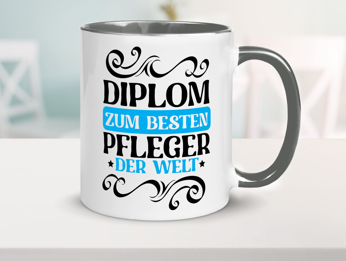 Bester Pfleger der Welt | Altenpfleger Pflegekraft lustig Humor Geschenkidee Tasse