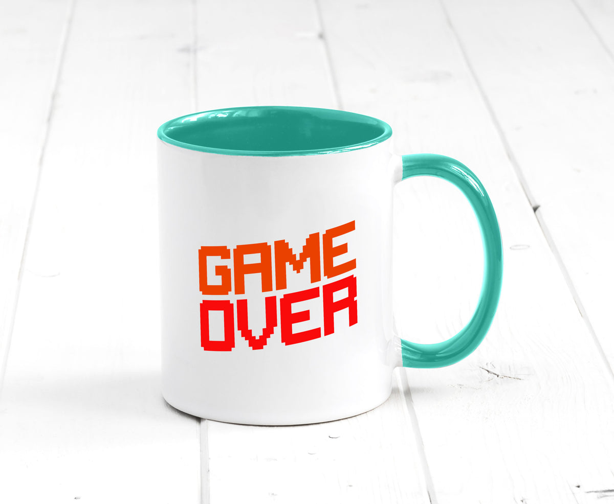 Game Over | Gamer Zocker Retro PC Nerd Pixel Geschenkidee Humor Tasse