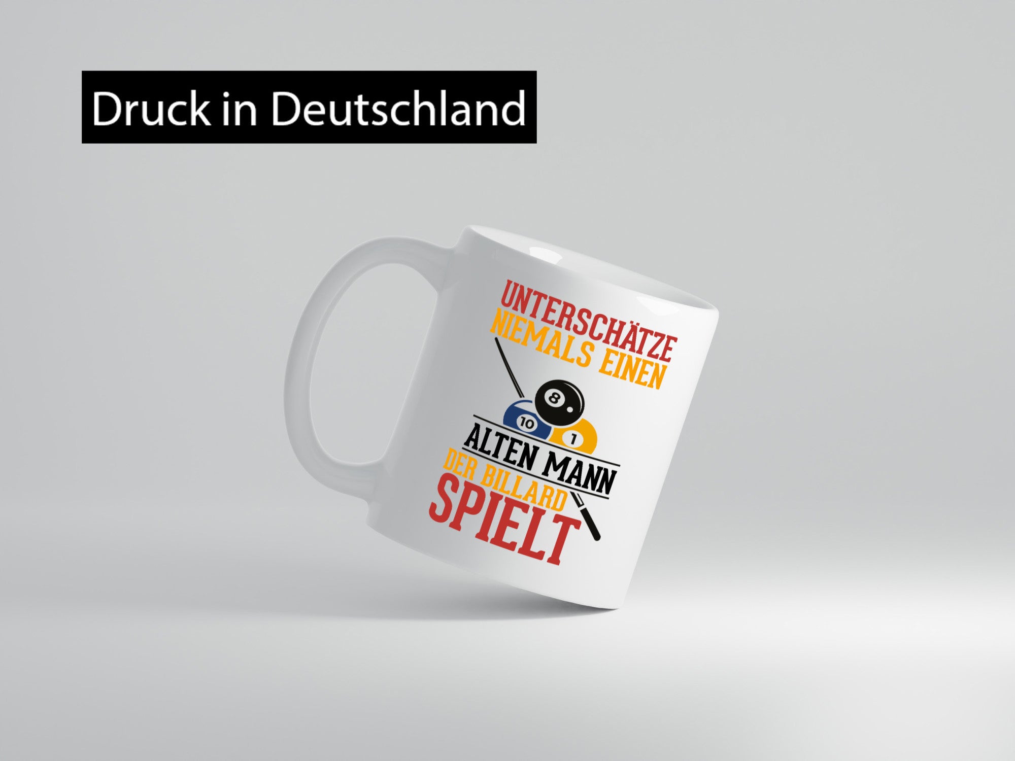 Billardspieler | Alter Mann Fähigkeiten Billardkugeln Geschenkidee Humor Tasse