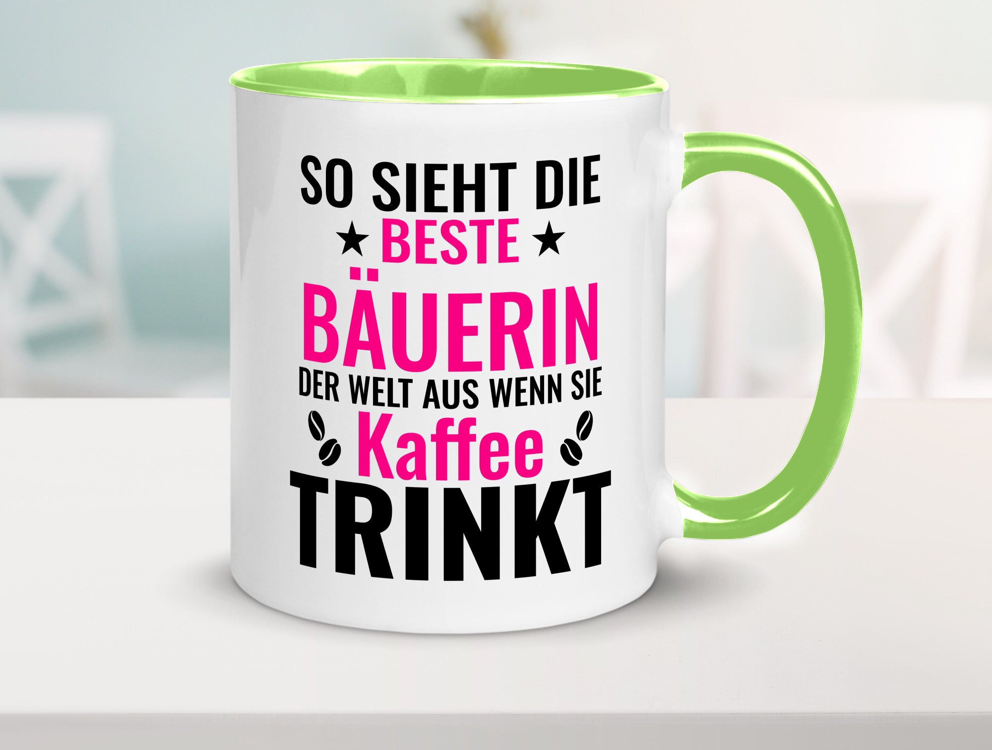 Kaffee trinkt: Bäuerin | Bauernhof Landwirtschaft Geschenk Humor Geschenkidee