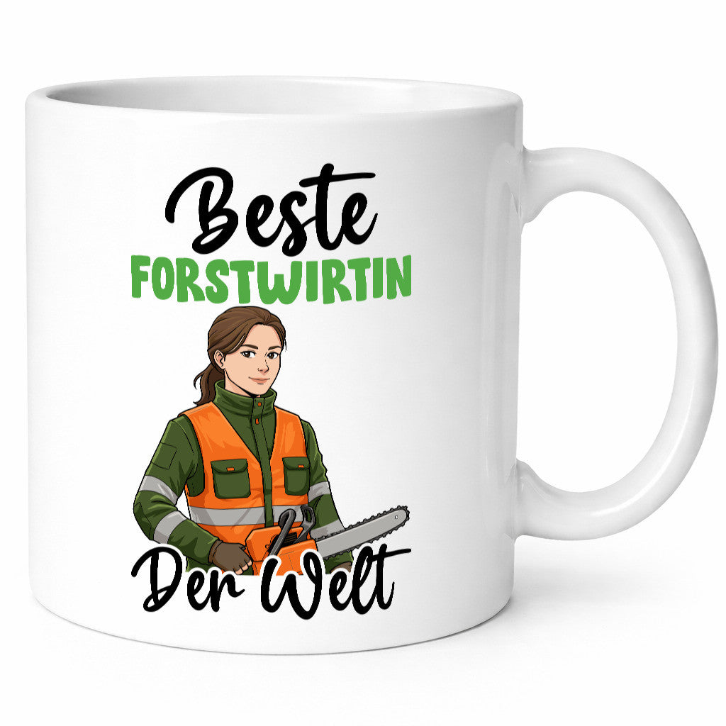 Beste Forstwirtin | Forst Wirtin v2 lustig Humor Geschenkidee Geschenk Tasse