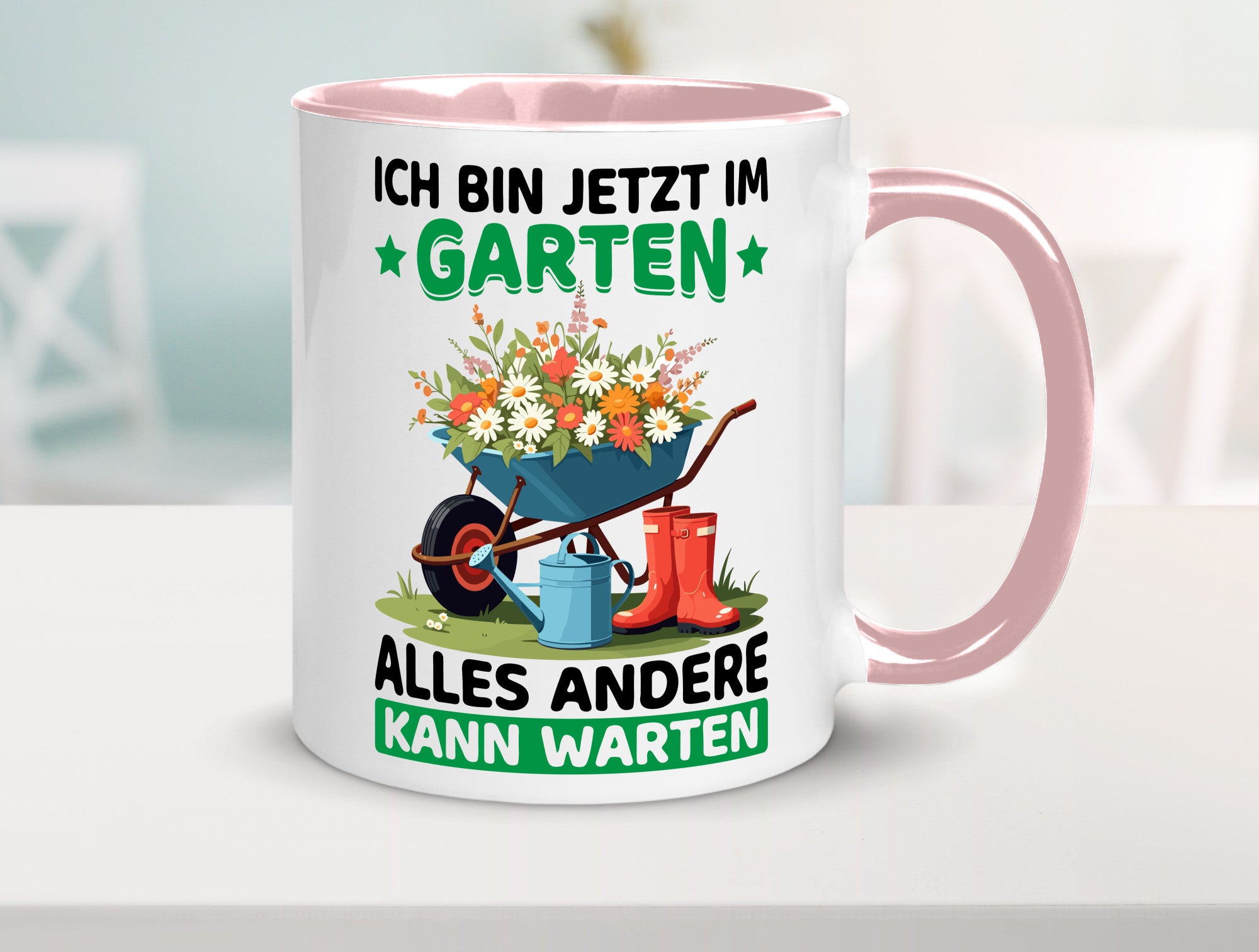 Im Garten alles andere kann warten | Gärtner Gartenarbeit Geschenk Arbeit