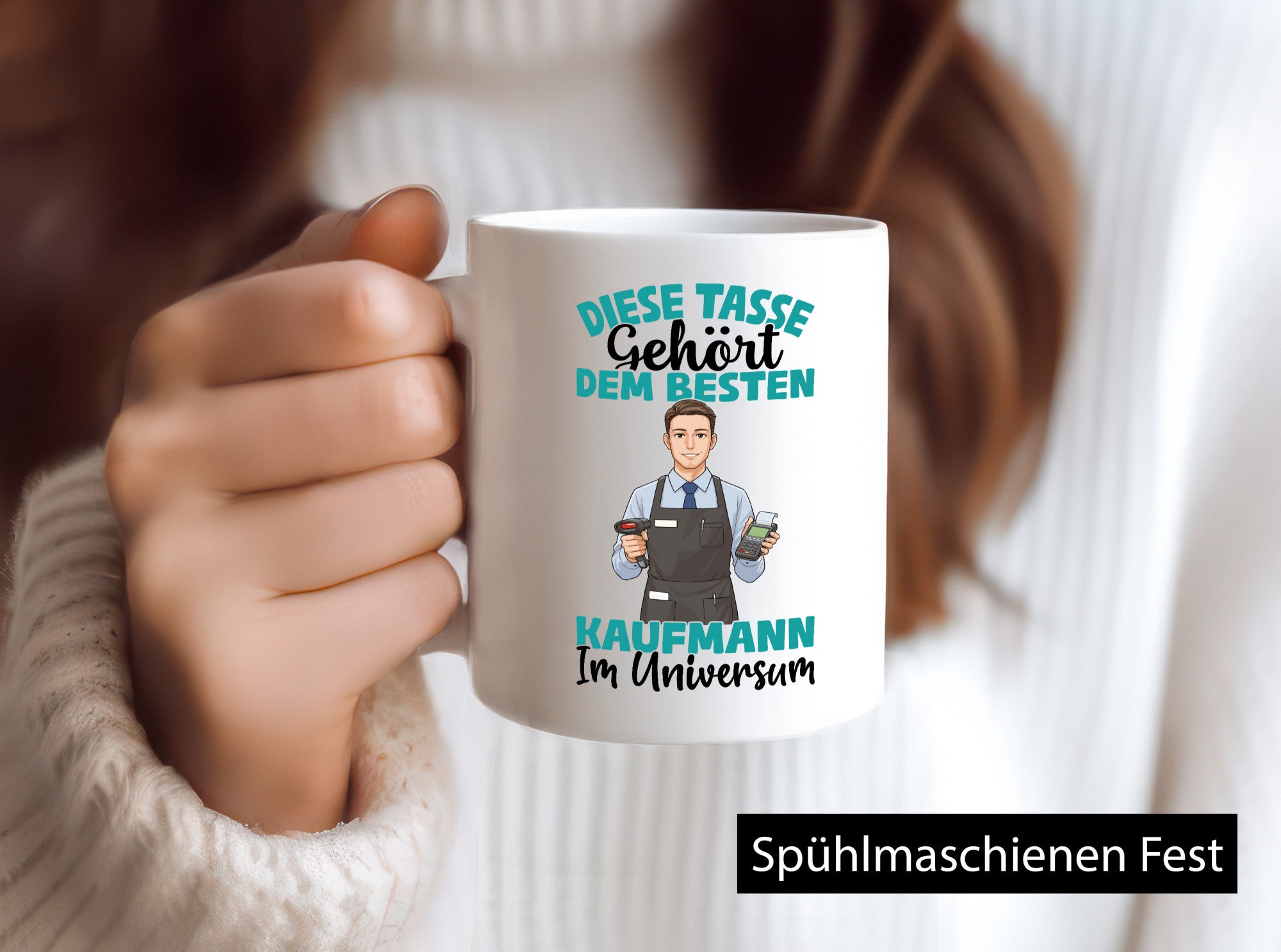 Im Universum: Kaufmann Kaufmänner Geschenkidee Humor Tasse