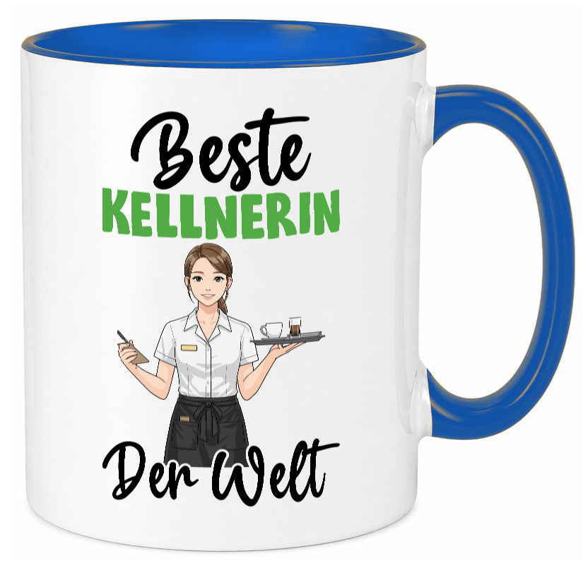 Beste Kellnerin | Beruf kellnern Bedienung v2 Humor Arbeit Kollegen Büro Tasse
