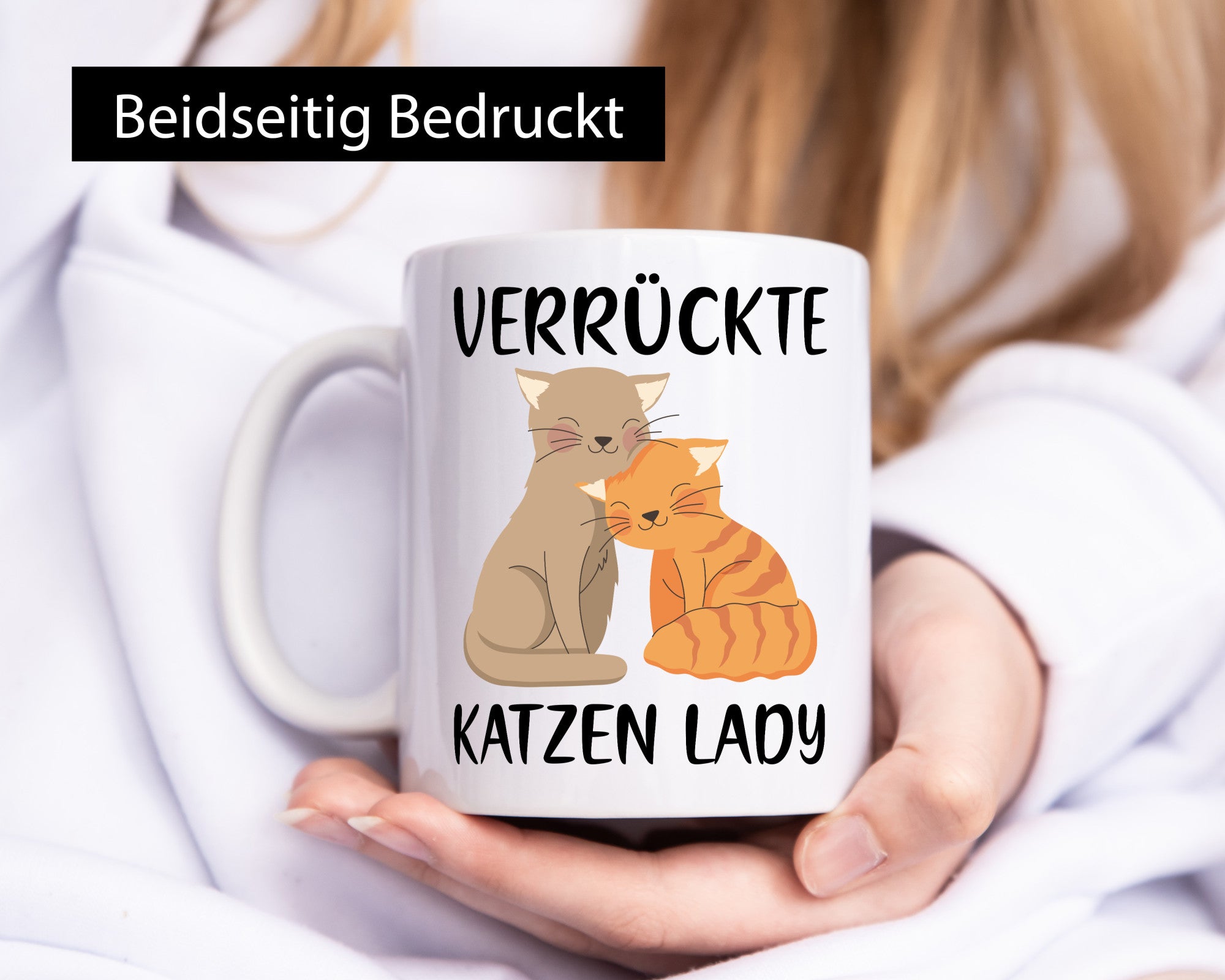 Verrückte Katzen Lady | Ich liebe Katzenliebhaber Geschenk Tierliebhaber Humor