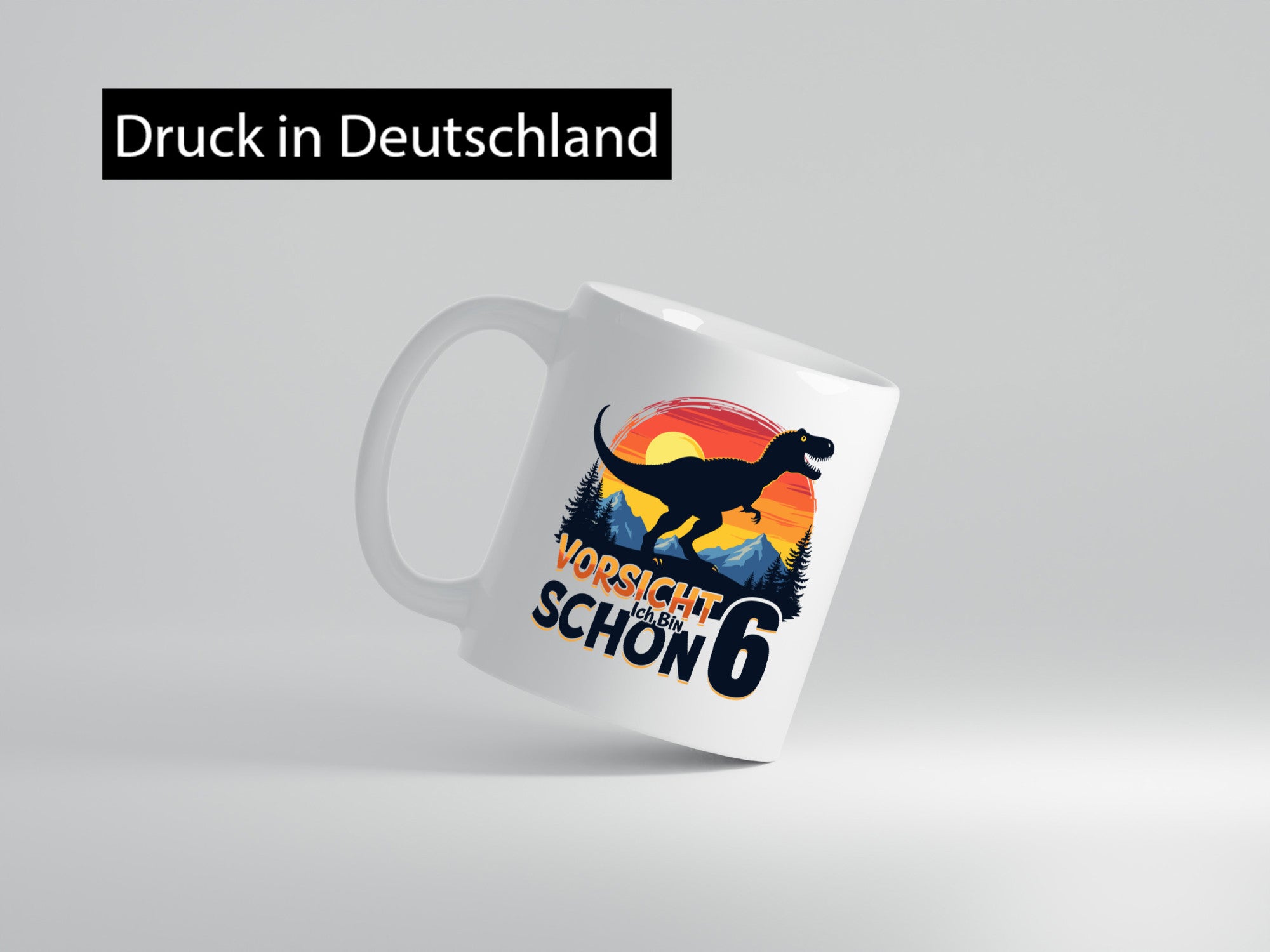 6. Geburtstag | 6 Jahre Dinosaurier Geschenkidee Humor Tasse