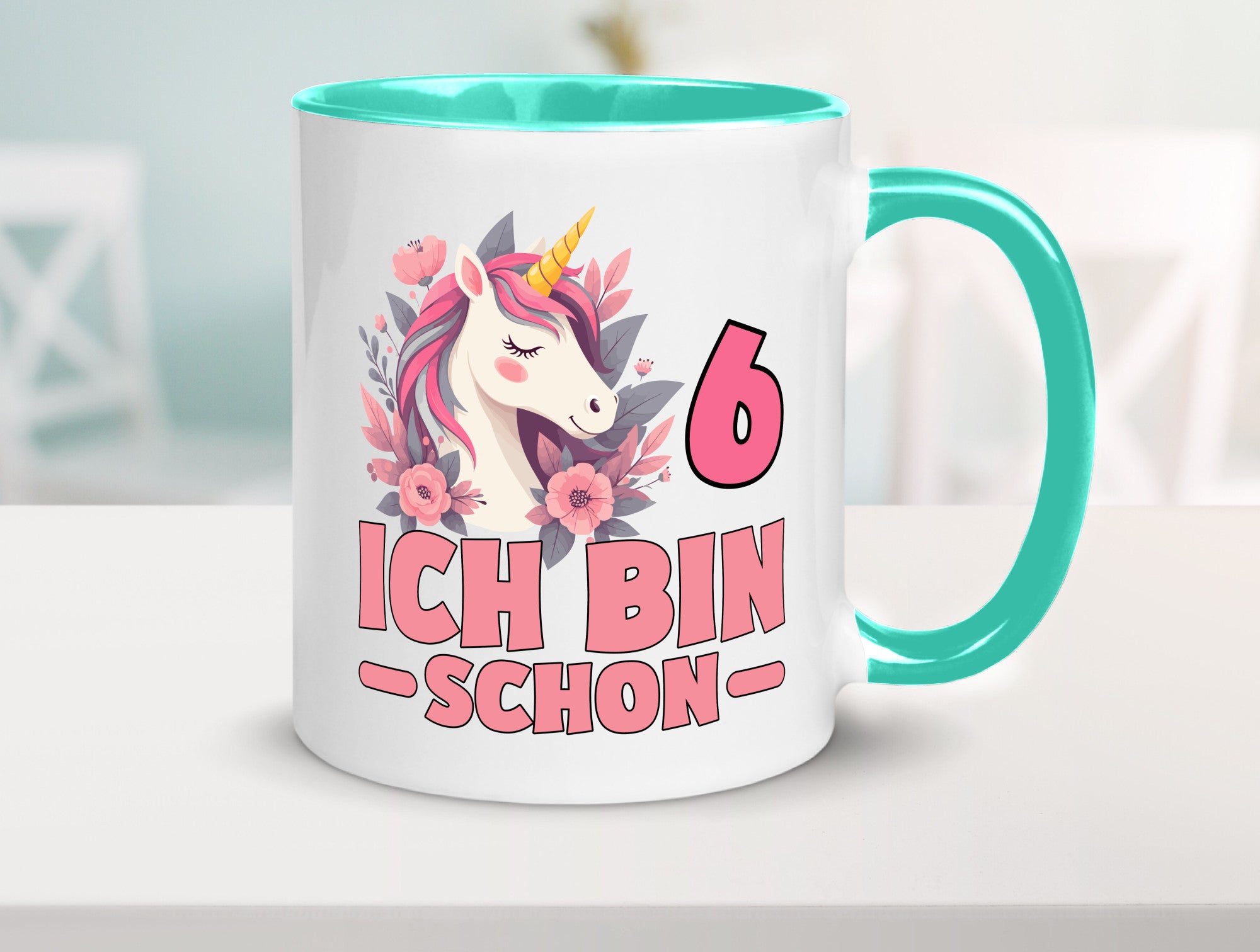 6. Geburtstag | 6 Jahre Einhorn bin schon Mädchen Geschenk Geschenkidee