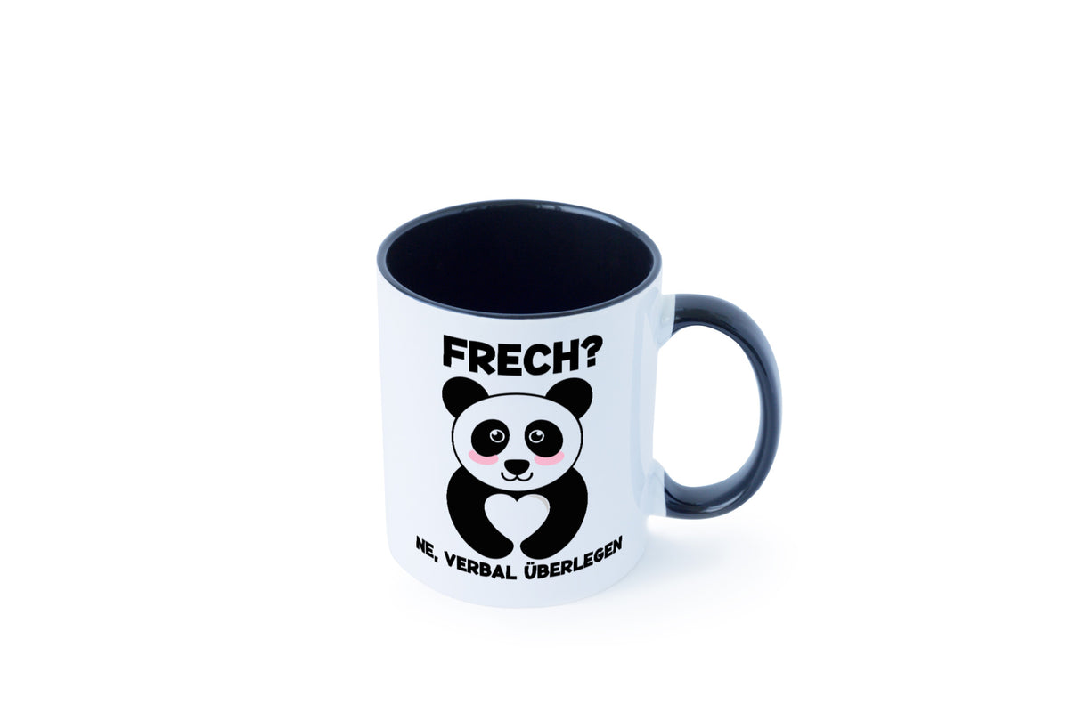 Frech | Verbal überlegen süßer Pandabär kecker Spruch lustiger Geschenk Humor Tasse