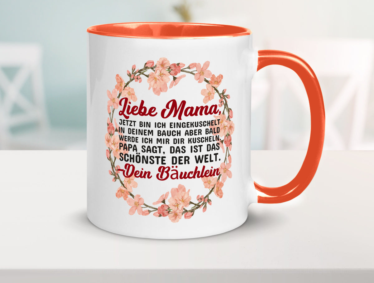 Liebe Mama | Schwangerschaft Tasse Baby süß Humor Familie Geschenkidee
